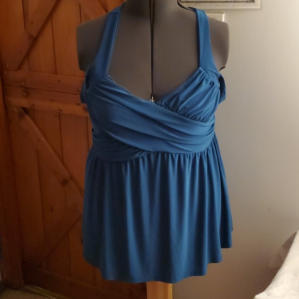 Cross strap babydoll top
